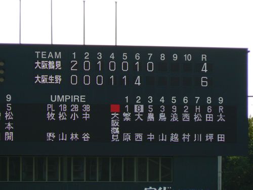 準決勝スコアボード