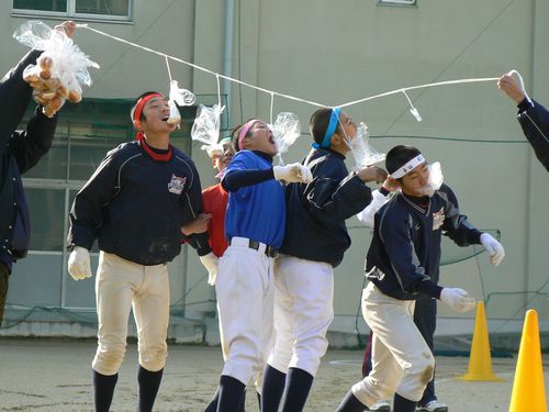 運動会パン食い